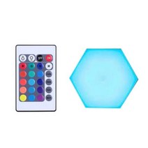 양자측정기 양자분석측정기 RGB LED 양자 램프 육각 조명 터치 센서 야간 DIY 실내 벽 게임 침실 장식 분위기, 1 controller 1 Lamp+16색상s
