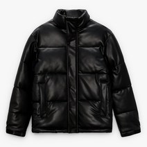 ZARA 자라 에코 레더 루즈핏 패딩 가죽점퍼 Z1136