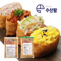 사각 조미 유부 1박스 60매/40매 15팩 대왕유부 초밥 재료 유부피, 40매 1박스