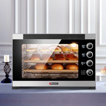 컨벡션 데크 업소용오븐기 오븐 빌트인 76L 3000W 220V 5단, 블랙