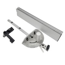 조기대 Precision Miter Gauge w/ Aluminum Fence with A Repetitive Cut Flip Stop Table Saw/Router Sawi, 01 1 Set