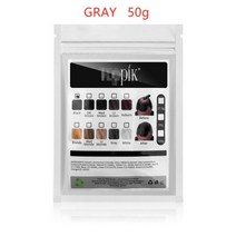 헤어 섬유 9 색 케라틴 빌딩 파우더 인스턴트 성장 리필 50g 케어 제품, GRAY