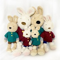 르슈크레 정품 토끼 애착인형 고급 봉제 인형 아기 생일 선물 수면인형, 04. 그린반소매코트(30cm)