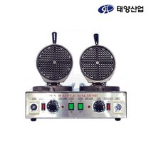 업소용 와플 기계 와플메이커 일반 원형2구, 상세페이지 참조