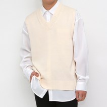 콘피아르 베이직 브이넥 니트조끼 TC6401