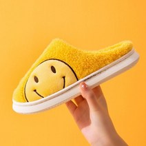노리스 커플 겨울 스마일(옆) 털슬리퍼
