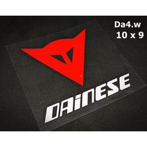 다이네즈 Dainese 오토바이 반사 데칼 스티커, Da4_Red/White