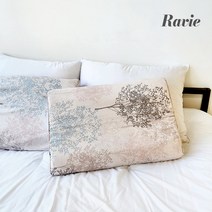 하비 천연라텍스 굴곡형 대형 경추베개(플라워), 단품