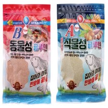 일성사 식물성 동물성 글루텐 민물낚시떡밥 집어제 붕어낚시미끼, 동물성떡밥