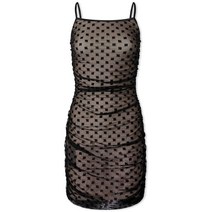 미스비헤이브 MISBHV Monogram Mesh Mini Dress - Black