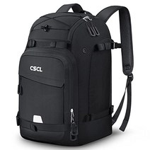 CSCL 스키 부츠 가방 배낭 50L 방수 스노우보드, Black