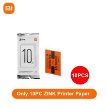 포토 프린터 Xiaomi AR 300 인치 당 점 휴대용 사진 미니 포켓 DIY 공유 Mijia 아이폰 호환에 대 한 작동, Only 10Pcs Paper+Only 10Pcs Pa