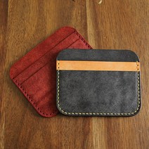 일로레더 2단 카드지갑만들기 가죽공예키트 DIY 학교수업재료 공예반제품 바느질공예 (이니셜각인포함), 본(베이지), 핑크