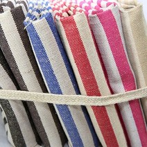 G2305120004 대폭 황마스트라이프 택1, 대폭 황마스트라이프 진핑크