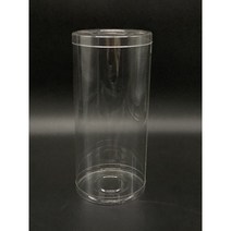PVC 투명 원통 플라스틱 통 투명 선물케이스, 8.2x4, 4개