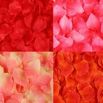 osshop 조화 꽃잎 100장 꽃가루, 꽃잎 - 다크레드