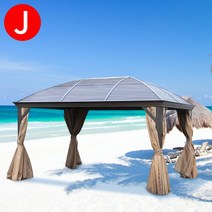 파고라 조립식주택 정자 테라스 원두막 야외바베큐장 그늘막 가제보 조립식정자, J타입: 3*4.25 아테나