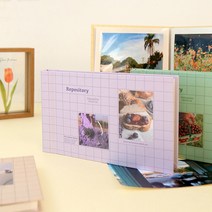 접착식 가로형 앨범 4X6 폴라로이드 즉석 사진 정리, 버터옐로우