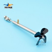 선외기엔진 모터 보트 4mm 보트 샤프트 + D50mm 4 블레이드 프로펠러 카단 조인트 RC 전기 미끼 용 그리스, 32 L30cm 032-4x6mm