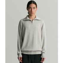 커스텀어클락 컨템포러리 하프 집업 니트 라이트그레이 COOSKT026L그레이