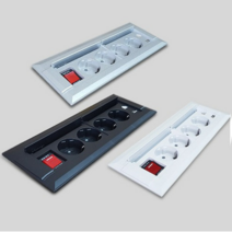 인채널 미드 빌트인 USB 슬라이드콘센트 4구 FP-PW202X 책상 테이블 가구 아일랜드 식탁 회의실 매립형, B_슬라이드USB콘센트 4구/블랙_FP-PW202B