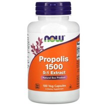 (아이허브) Now Foods 꿀벌 프로폴리스 1500 300mg 100베지캡슐 나우푸드, NOW02540