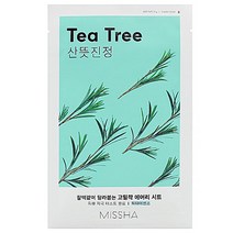 미샤 에어리 밀착 시트마스크 티트리 10매세트