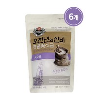 CJ제일제당 천일염 오천년의 신비 꽃소금400gX6개, 단품
