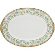 접시 Noritake 노리다케 타원형 플레이트 37cm 요시노 1장 본차이나 T595449983