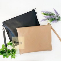 가죽 클러치백 만들기 취미 키트 미술 재료 DIY KIT, 검정