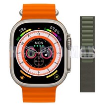 뮤직복싱기계HK8 프로 최대 스마트 워치 49mm 2.12 인치 AMOLED 화면 상쾌율 NFC Smartwatch 울트라 시리즈, 10 add alpine green