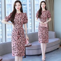 SURBORT 사치스러운 여름 헵번 프렌치 플라워 쉬폰 원피스 허리 여미고 날씬한 느낌의 롱스커트