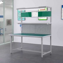 공장 조립 라인 작업장 검사 서스 테이블 포장 작업대, 수박 빨간 나무 백보드 200x60x180
