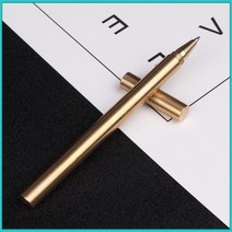 이니셜 문구 각인 선물 필기구 0.5mm 황동 볼펜 RD -10036 연필 네임펜, 골드