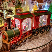 본디자인랩 2단 열차 트레인 기차 산타 크리스마스 선물 워터볼 오르골 무드등, 달리는 2단 트레인 열차( 22012 )