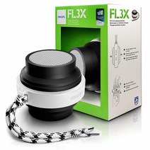 Philips FLEX BT2000B/37 블루투스 무선 휴대용 스피커 (블랙/화이트)