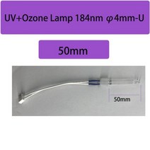 DC5V 오존 전구 UV 램프 튜브 3W 184nm 더블 소독 플러그 XH2.54-3P 중공 조인트 DIY 라이트 살균기 221797, 50mm