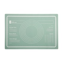 파스텔 베이킹 매트 제과 제빵 작업판 패드 3컬러 민트 블루 베이지 실리콘 빵 반죽 작업대