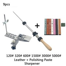 칼갈이 가위갈이 주방용 고정 각도 전문 칼갈이 숫돌 벌집 다이아몬드 돌 양면 날카로운 칼날, G+Sharpeners Set