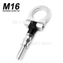 호환 트레일러 승용차 캠핑카 견인 장치 고리 ​​자동차용 jdm 레이싱 후크 m16 일본 시리즈 자동차 m18 bmw 용 바 buick volkswagen car tow hook, m16 실버