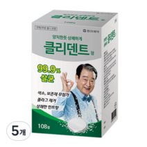 동아제약 클리덴트 정 틀니 세정제 (치아교정기 세정가능), 108정, 30개