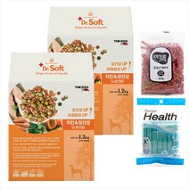더독 닥터소프트 말랑한 소프트 사료 + 사은품, (1+1)식이섬유 노령견 1.2kg + 아침애