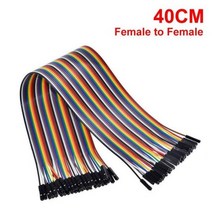 뒤퐁 라인 점퍼 와이어 10CM 20CM 30CM 40 핀 수-수 + 수-암 수-수 아두이노 DIY 키트용 케이블, 40C female to female, 14 40C female to female