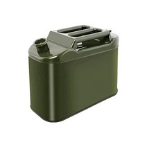 가솔린 휴대 캔 차고 스테인리스 5L 가솔린 탱크 경유통 노즐 첨부 병 타입 드럼 캔 가솔린 가솔린 휴대 캔 세로형 아미 그린 초인성 내구성 잔디깎기 발전기, 5Ｌ
