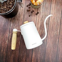 드립포트 커피주전자 핸드드립포트 600ml 드립주전자, 드립포트600-아이보리