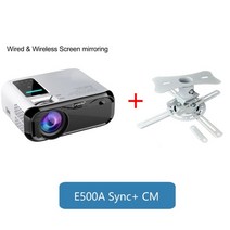 빔프로젝터 스마터 FULL HD 비디오 프로젝터 미니 휴대용, 협력사, e500a cm 추가