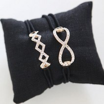 마이런웨이 큐빅장식 머리끈 DAH112