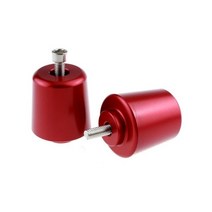 PCX 오토바이 악세사리 CNC 핸들 바 기어 밸런스 플러그 슬라이더 핸들 바 엔드 그립 혼다 포르자 125 250, 02 빨간