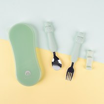 릴팡 티어제로 부드러운실리콘스푼포크케이스세트(릴로) LF7011, 단품