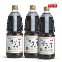 신앙촌 양조간장 양조 생명물간장 1.8L x 3병, 단일속성, 없음